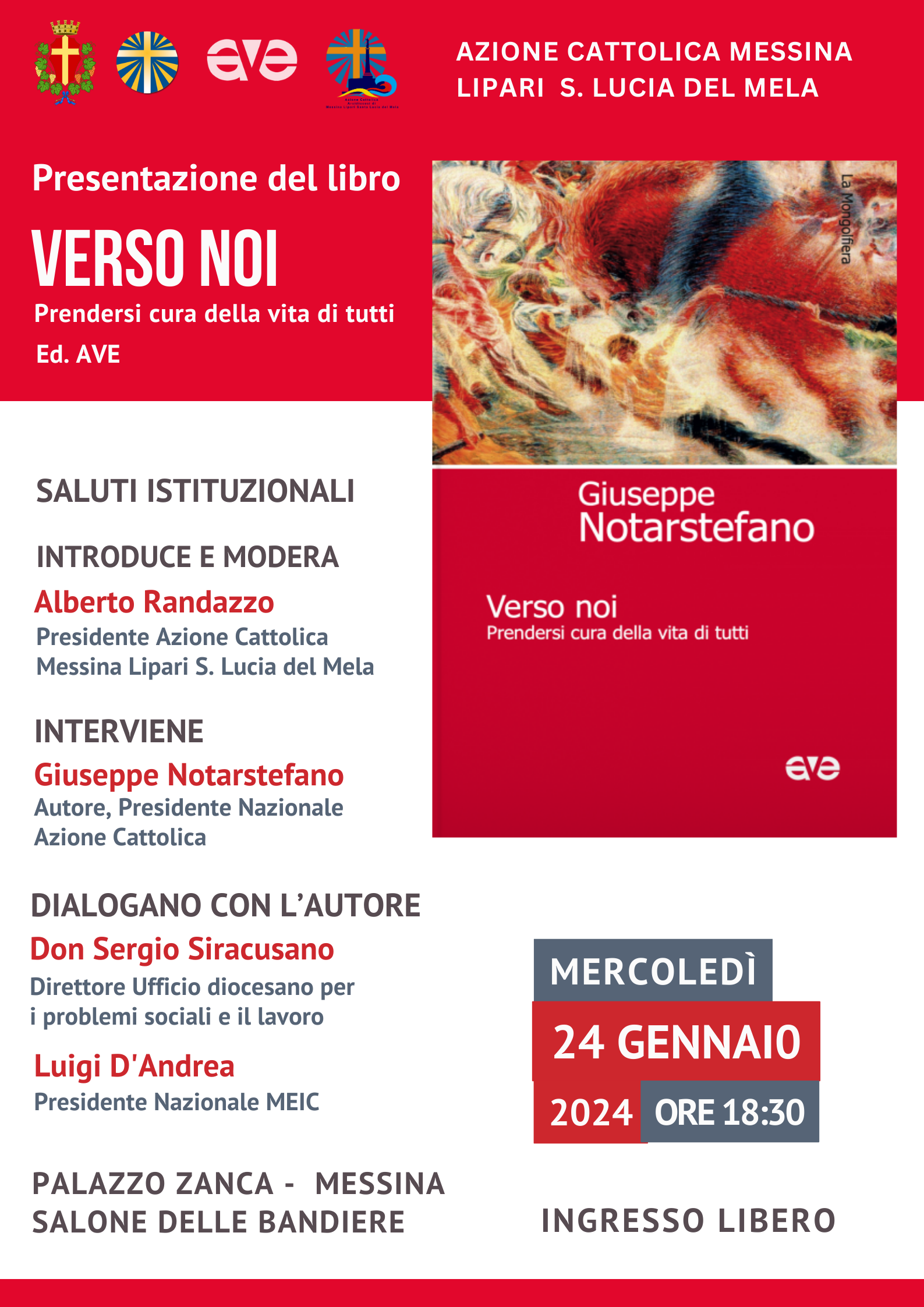 Locandina presentazione libro Verso NOI