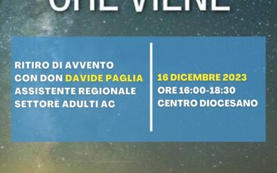 Il Dio che viene – Incontro S.A. Avvento 2023