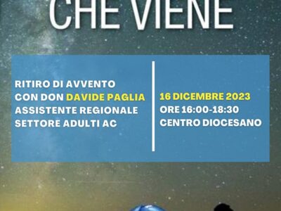 Il Dio che viene – Incontro S.A. Avvento 2023